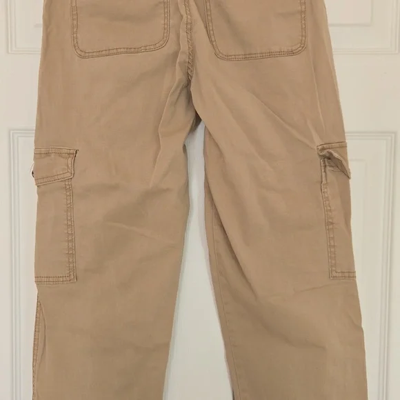 Kensie Jeans The Ella High Rise Straight Khaki Utility Cargo Pants Size 2 / 26 - Picture 9 of 14